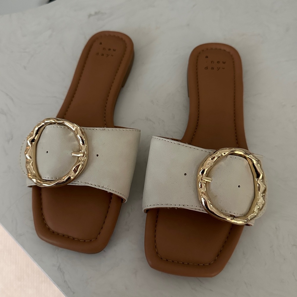 Bennie Buckle Slide Sandal